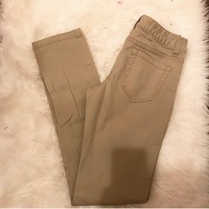 Khaki skinny jeans